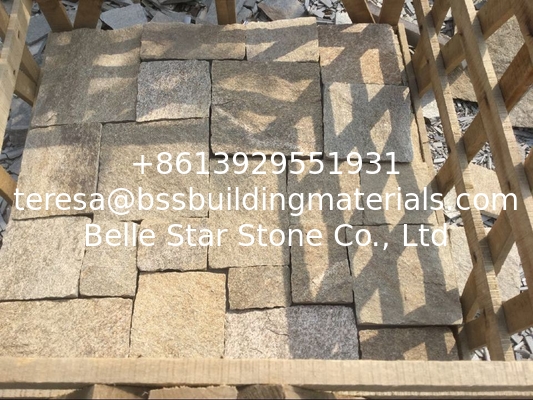 Sesame Yellow Granite Tiles Flagstone Wall Granite Wall Tiles Granite Stone Cladding