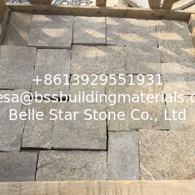 Sesame Yellow Granite Tiles Flagstone Wall Granite Wall Tiles Granite Stone Cladding