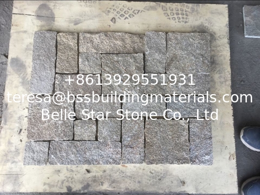 Yellow Granite Flagstone Wall Cladding Natural Granite Tiles for Wall Decoration L Corner Stone