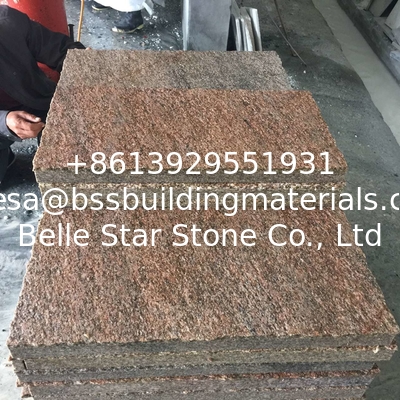Tiger Skin Yellow Granite Wall Tiles Natural Stone Cladding Granite L Corner Stone