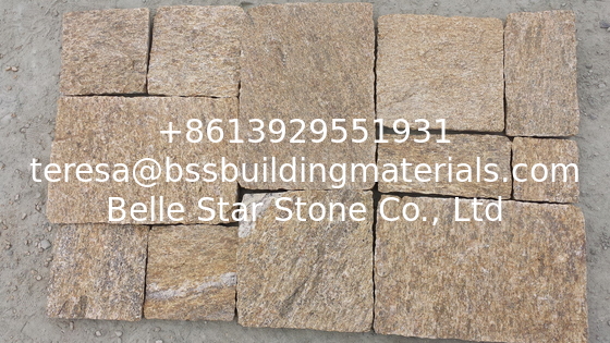 Tiger Skin Yellow Granite Wall Tiles Natural Stone Cladding Granite L Corner Stone
