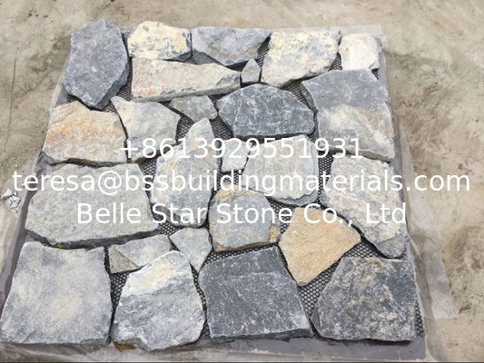 Little Tumbled Blue Quartzite Random Flagstone Irregular Flagstone Crazy Stone Flagstone Walkway