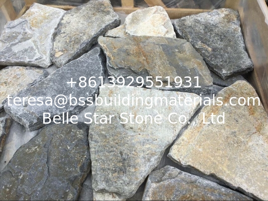 Little Tumbled Blue Quartzite Random Flagstone Irregular Flagstone Crazy Stone Flagstone Walkway