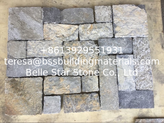 Blue Quartzite Stone Cladding Natural Stone Wall Tiles Quartzite Retaining Wall With Corner Stone