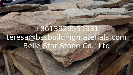 Rustic Quartzite Random Flagstone Landscaping Stones Crazy Stone Irregular Flagstone