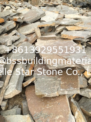 Rustic Quartzite Random Flagstone Landscaping Stones Crazy Stone Irregular Flagstone
