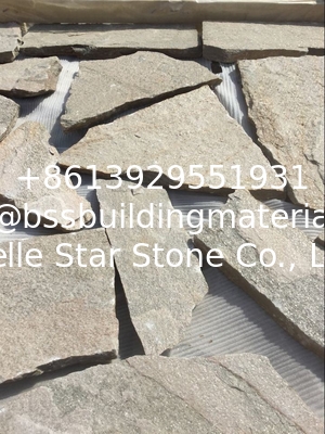 Pink Quartzite Random Flagstone Irregular Flagstone Wall Cladding Crazy Stone Random