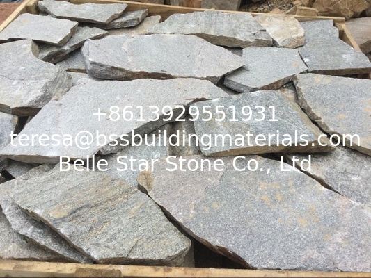 Green Quartzite Random Flagstone Crazy Stone Irregular Flagstone Landscaping Stones