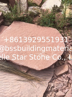 Red Sandstone Random Flagstone Irregular Flagstone Crazy Stone Flagstone Patio