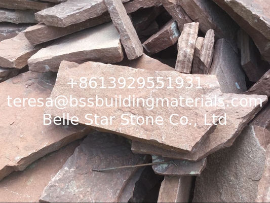 Red Sandstone Random Flagstone Irregular Flagstone Crazy Stone Flagstone Patio