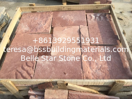 Red Sandstone Retaining Wall Natural Sandstone Cladding Sandstone Wall Tiles