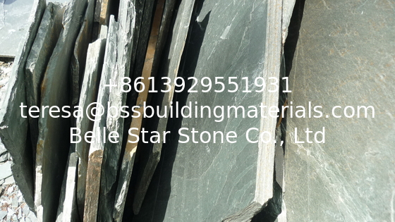 Green Slate Random Flagstone Crazy Stone Irregular Random Stone for Walkway/Driveway