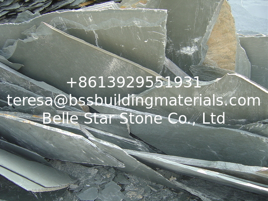 Green Slate Random Flagstone Crazy Stone Irregular Random Stone for Walkway/Driveway