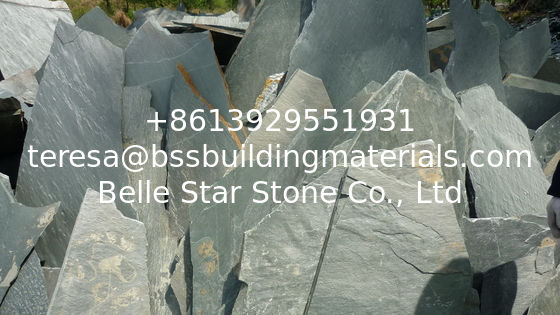 Green Slate Random Flagstone Crazy Stone Irregular Random Stone for Walkway/Driveway