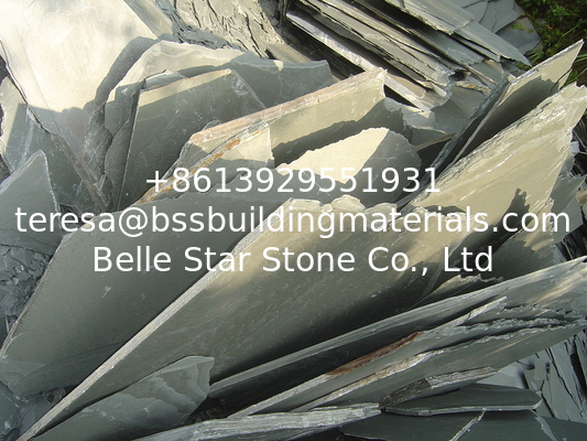 Green Slate Random Flagstone Crazy Stone Irregular Random Stone for Walkway/Driveway