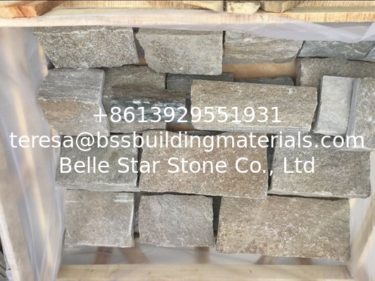 Granite/Quartzite Wall Cladding Natural Stone Wall Tiles Real Stone Retaining Wall L Corner Stone