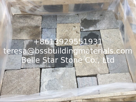 Granite/Quartzite Wall Cladding Natural Stone Wall Tiles Real Stone Retaining Wall L Corner Stone