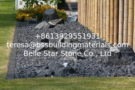 Flower Bed Stone Crack Stone Black Slate Landscaping Stone Slate Garden Stone