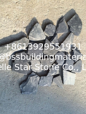 Flower Bed Stone Crack Stone Black Slate Landscaping Stone Slate Garden Stone