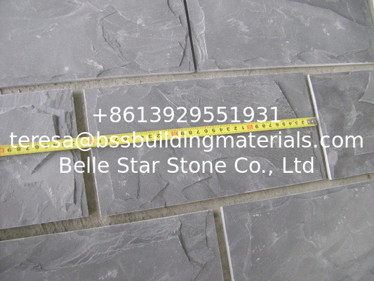 Black Slate Mushroom Stones Slate Exterior Stone Cladding Slate Landscaping Stones