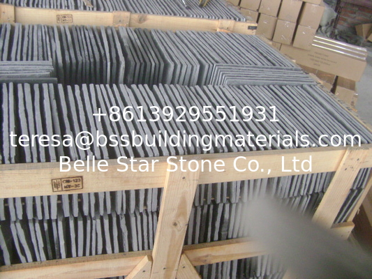 Black Slate Mushroom Stones Slate Exterior Stone Cladding Slate Landscaping Stones