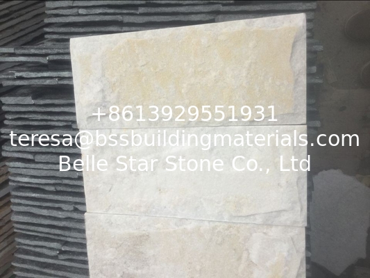 Off-White Quartzite Mushroom Stones Quartzite Stone Cladding Stone Wall Tile Landscaping Stones