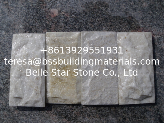 Off-White Quartzite Mushroom Stones Quartzite Stone Cladding Stone Wall Tile Landscaping Stones