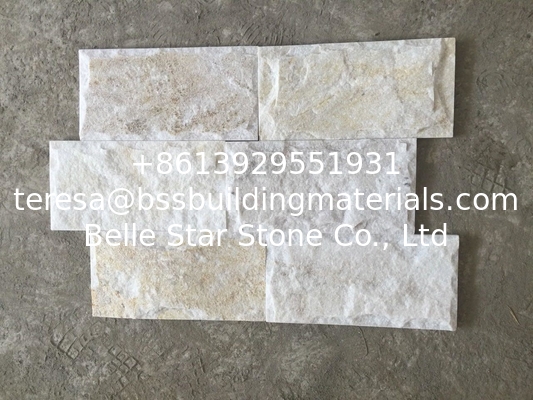 Off-White Quartzite Mushroom Stones Quartzite Stone Cladding Stone Wall Tile Landscaping Stones