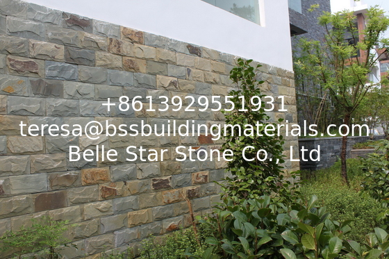 Multicolor Slate Mushroom Stones Slate Exterior Stone Cladding Slate Landscaping Stones