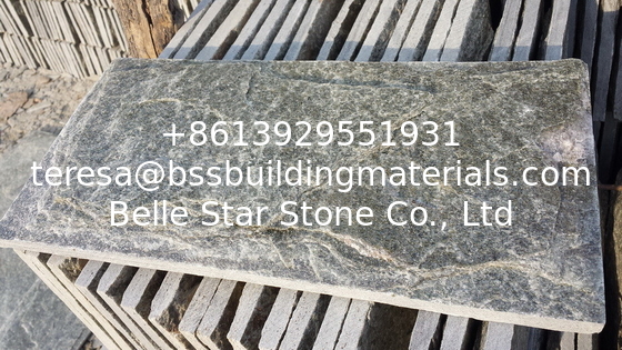 Green Quartzite Pillar Wall Stone Quartzite Mushroom Stones Landscaping Stones Exterior Stone