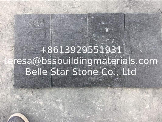 Black Quartzite Mushroom Stones Exterior Stone Cladding Stone Wall Tiles Landscaping Stone