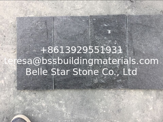 Black Quartzite Mushroom Stones Exterior Stone Cladding Stone Wall Tiles Landscaping Stone
