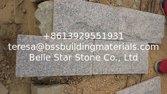 Rose Granite Mushroom Stones Pillar/Column Wall Stone Exterior Stone Cladding Landscaping Stone
