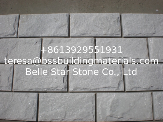Snow White Quartzite Mushroom Stone Exterior Stone Wall Tile Quartzite Stone Cladding
