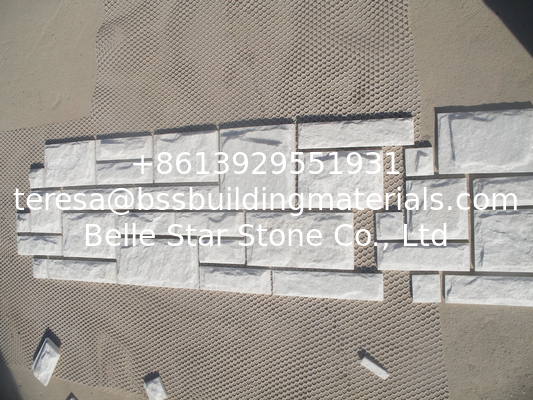 Snow White Quartzite Mushroom Stone Exterior Stone Wall Tile Quartzite Stone Cladding