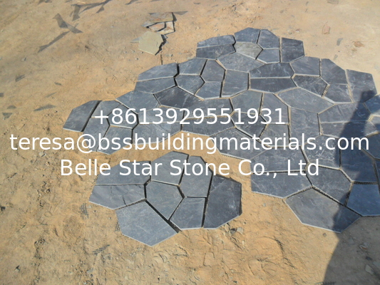 Black Slate Flagstone Natural Slate Flagstone Patio Stones Flagstone Pavers Walkway Wall Cladding