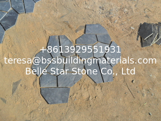 Black Slate Flagstone Natural Slate Flagstone Patio Stones Flagstone Pavers Walkway Wall Cladding