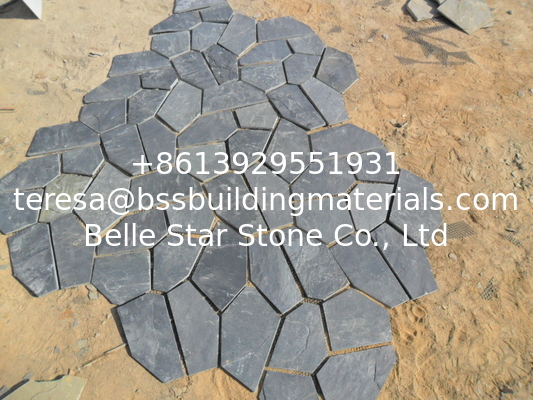 Black Slate Flagstone Natural Slate Flagstone Patio Stones Flagstone Pavers Walkway Wall Cladding