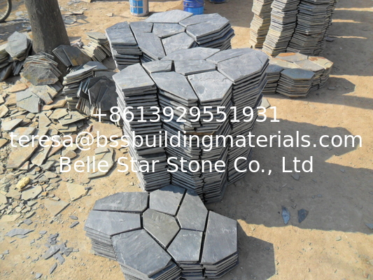 Black Slate Flagstone Natural Slate Flagstone Patio Stones Flagstone Pavers Walkway Wall Cladding