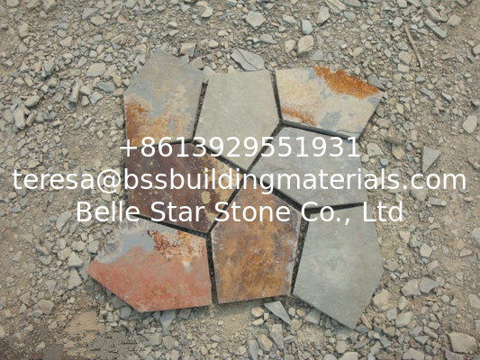 Rusty Slate Flagstone Walkway/Patio Stones Slate Flagstone Wall Cladding Landscaping Stones