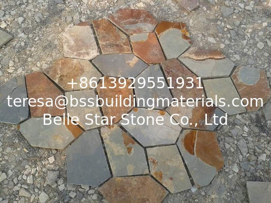 Rusty Slate Flagstone Walkway/Patio Stones Slate Flagstone Wall Cladding Landscaping Stones