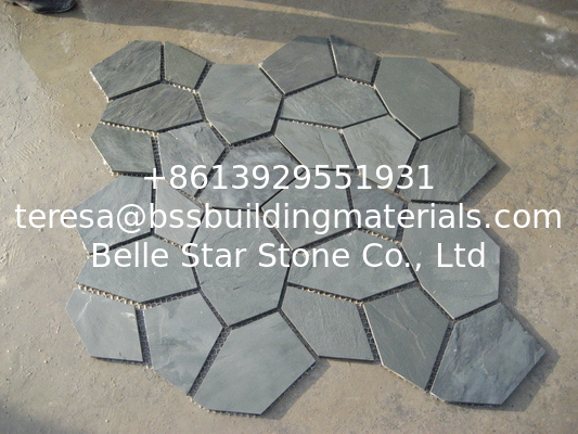 Green Slate Flagstone Walkway/Wall Cladding Natural Slate Flagstone Patio Stones Landscaping