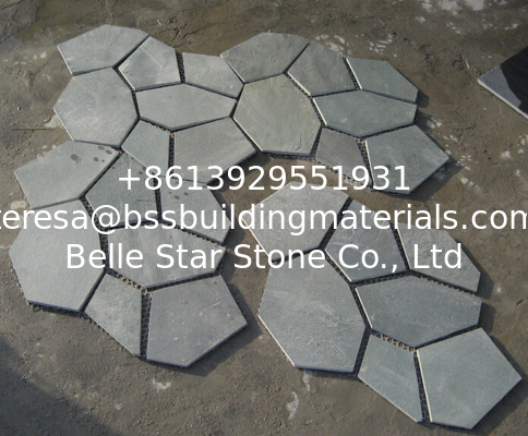 Green Slate Flagstone Walkway/Wall Cladding Natural Slate Flagstone Patio Stones Landscaping