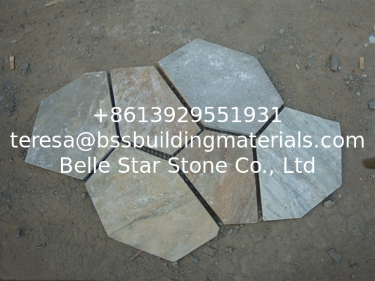 Oyster Split Face Slate Flagstone Walkway/Stone Cladding Oyster Flagstone Patio Stones