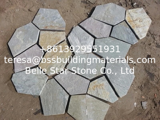 Oyster Split Face Slate Flagstone Walkway/Stone Cladding Oyster Flagstone Patio Stones