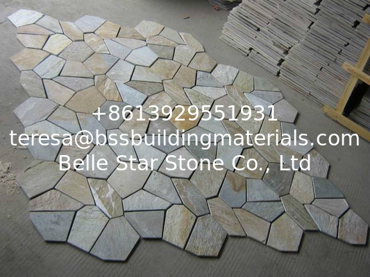 Oyster Split Face Slate Flagstone Walkway/Stone Cladding Oyster Flagstone Patio Stones