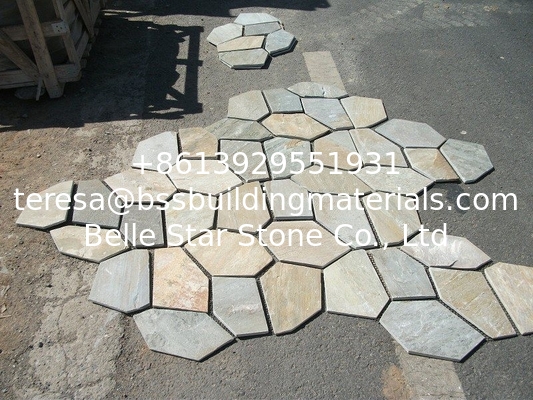 Oyster Split Face Slate Flagstone Walkway/Stone Cladding Oyster Flagstone Patio Stones