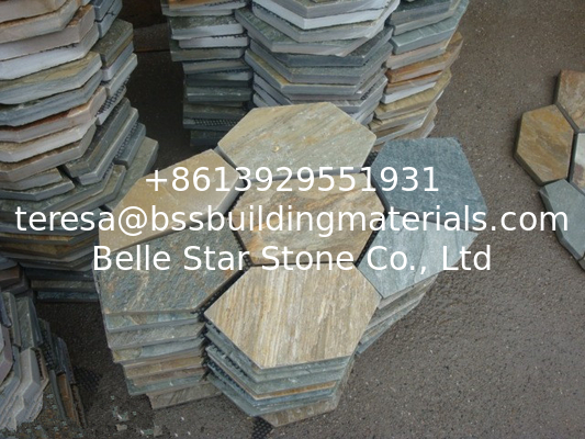 Oyster Split Face Slate/Quartzite Flagstone Patio Pavers Oyster Flagstone Walkway Pavement
