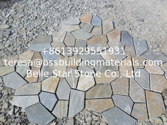 Oyster Split Face Slate Flagstone Flooring Pavers Oyster Flagstone Wall Cladding Landscaping Stone