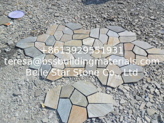 Oyster Split Face Slate Flagstone Flooring Pavers Oyster Flagstone Wall Cladding Landscaping Stone